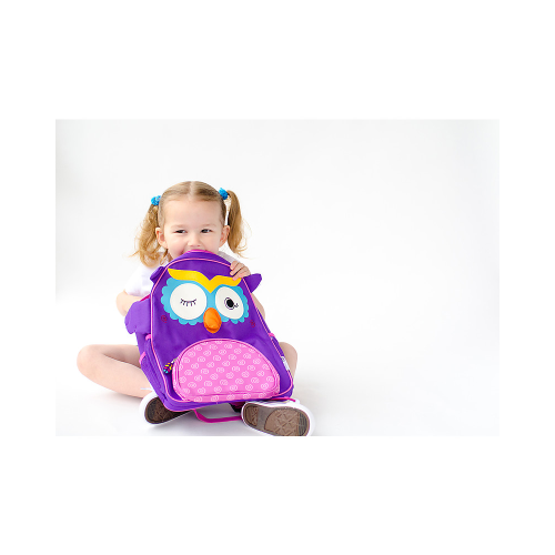 Zainetto Bimbi, Olive il Gufetto – 33 x 26,5 x 10 cm Zoocchini - immagine 5