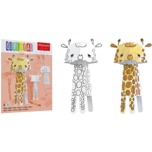Giraffa da costruire e colorare 3D Monumi creative - immagine 3