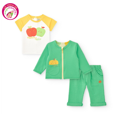 Felpa Reversibile T-Shirt e Pantaloni Stripes Healthy Apple – Tuc Tuc - immagine 2