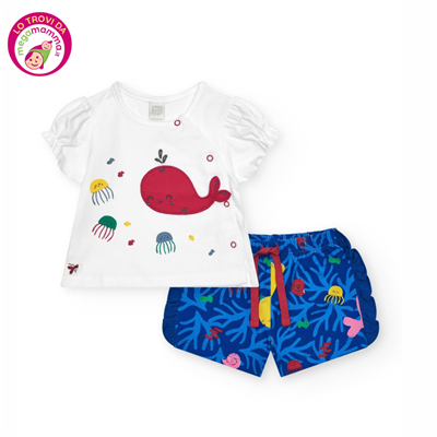 T-Shirt e Shorts Whale Under The Sea – Tuc Tuc - immagine 2