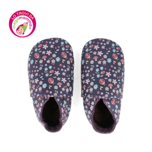 Soft Sole Enchantment Grape Floral – Bobux