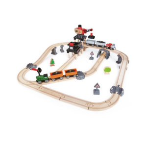 Pista miniera con gru