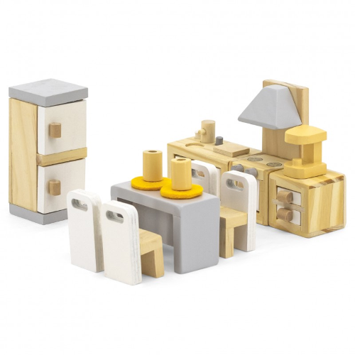 Cucina e sala da pranzo per casa delle bambole PolarB