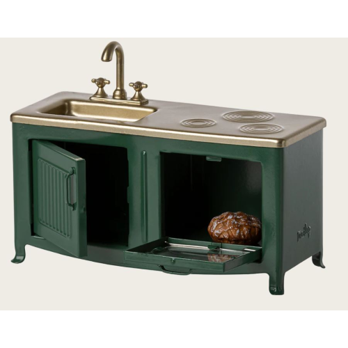 Cucina verde scuro topo Maileg - immagine 3