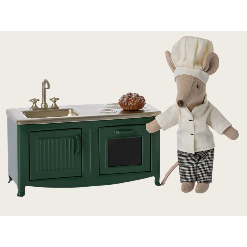 Cucina verde scuro topo Maileg - immagine 4
