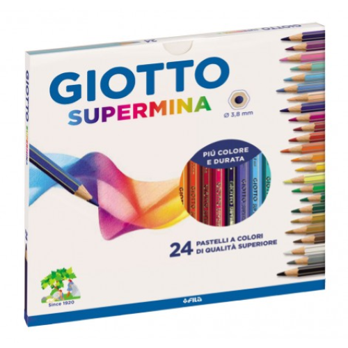 24 pastelli supermina a forma esagonale Giotto - immagine 2