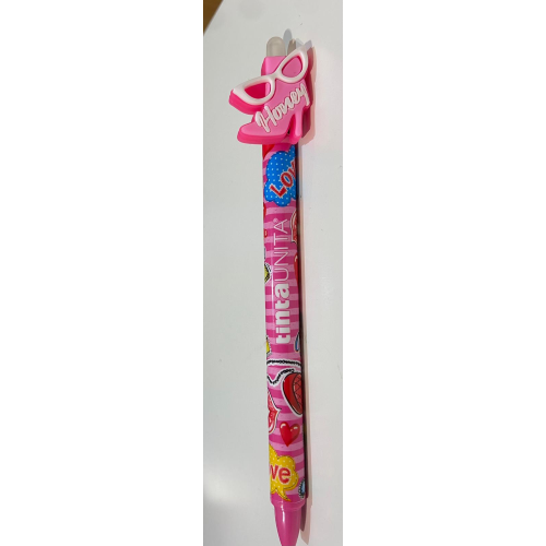 Penna cancellabile blu click clak honey love scarpa rosa barbie Tinta Unita