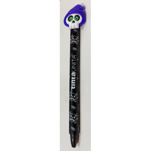 Penna cancellabile blu click clak mostri scheletro Tinta Unita