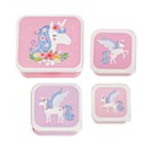 Set di Contenitori Porta Pranzo e Porta Merenda – Unicorno A little lovely company