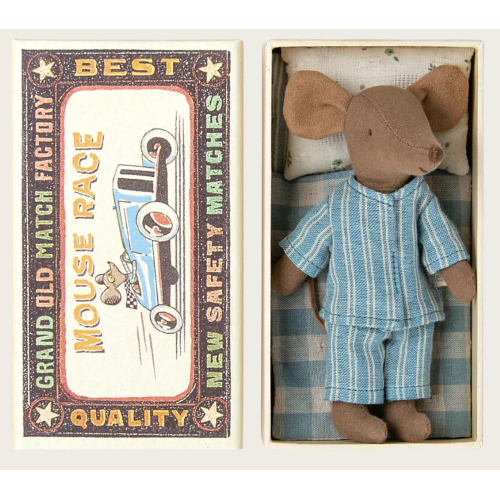 Topo fratello maggiore in scatola di fiammiferi Maileg