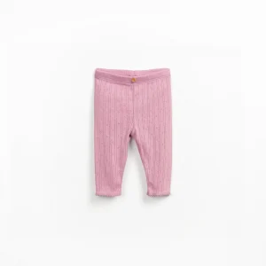 Leggings ajour a righe verticali