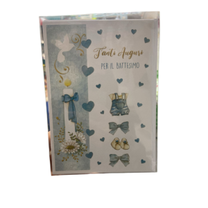 Biglietto d’auguri Battesimo Kartos