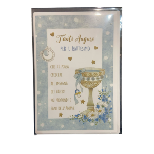 Biglietto d’auguri Battesimo Kartos