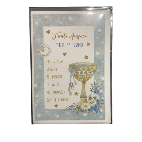Biglietto d’auguri Battesimo Kartos