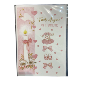Biglietto d’auguri Battesimo Kartos