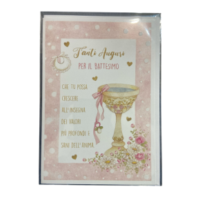 Biglietto d’auguri Battesimo Kartos