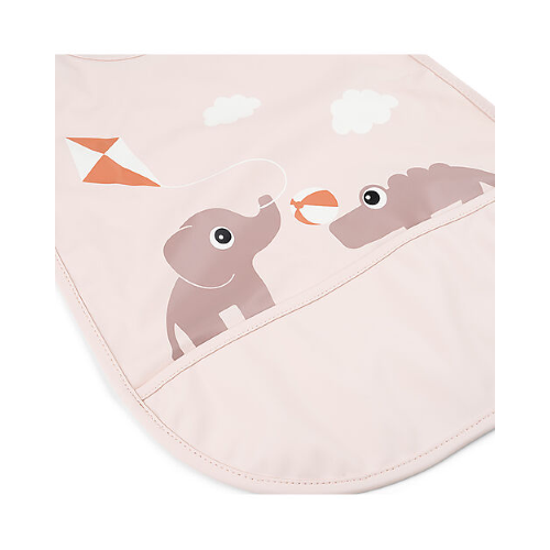 Bavaglio Impermeabile – Chiusura in Velcro – Rosa – con Tasca – Done By Deer - immagine 3