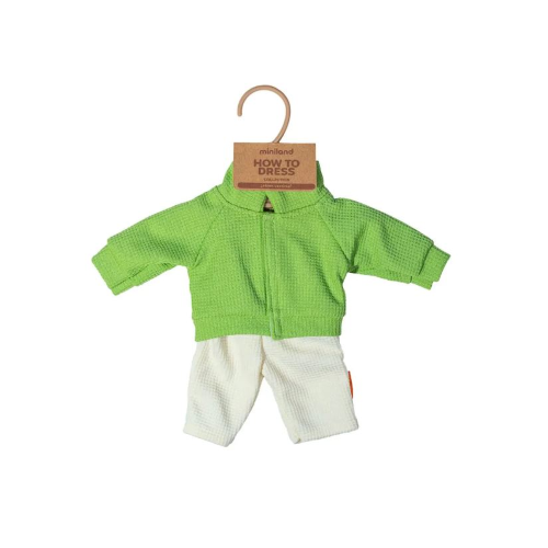 Giacchetto e pantalone per bambola 32cm Miniland Educational - immagine 3