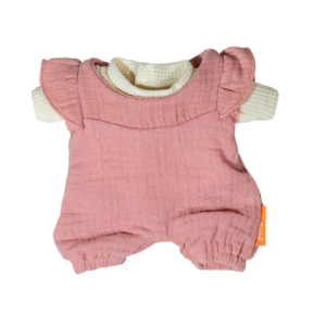 Salopette rosa per bambola 21cm Miniland Educational