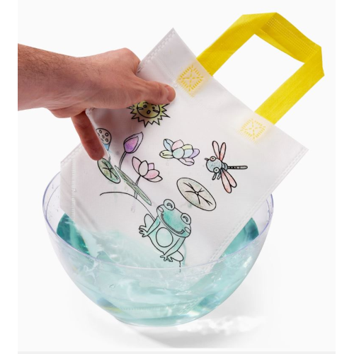 Borsa con manici celesti da colorare Twiddlers - immagine 3