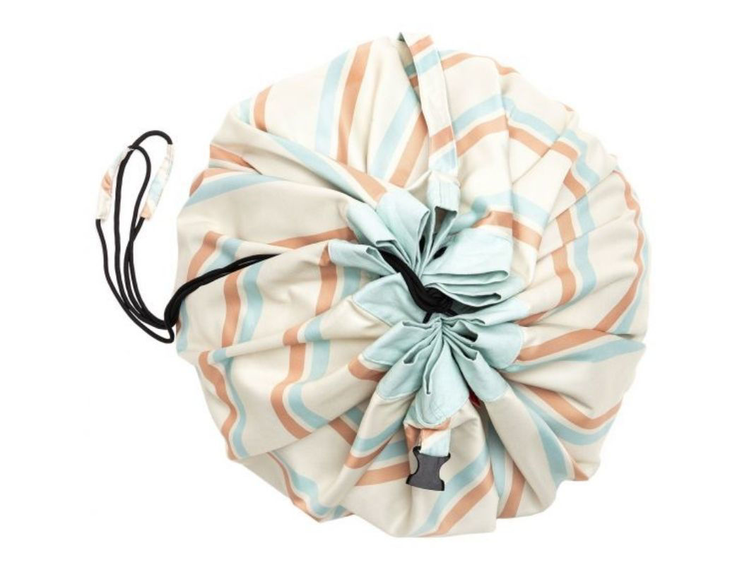 Sacco Portagiochi e Tappeto 2 in 1 – Collezione Outdoor stripes – Play & go - immagine 4