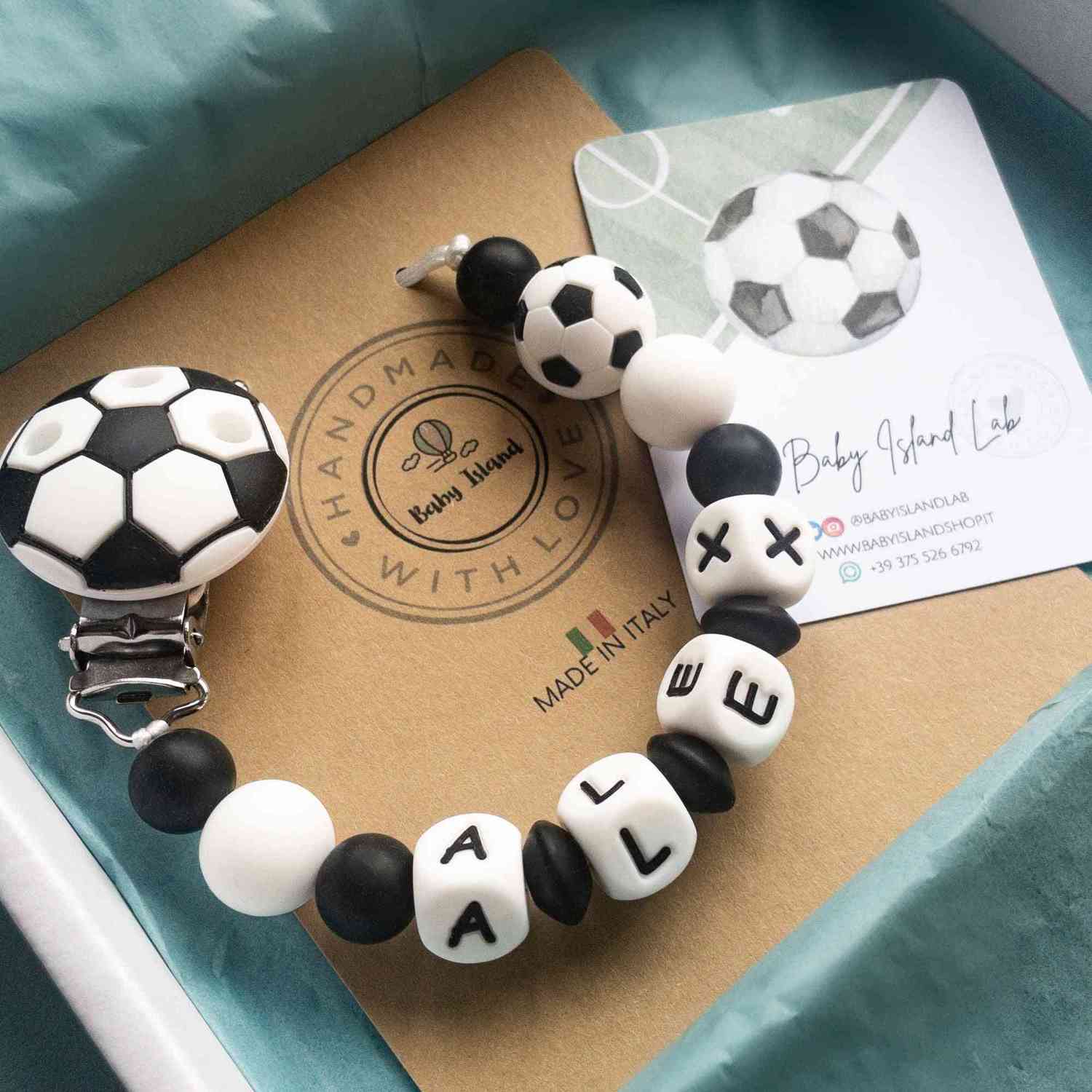 Catenella portaciuccio e massaggiagengive calcio - immagine 4