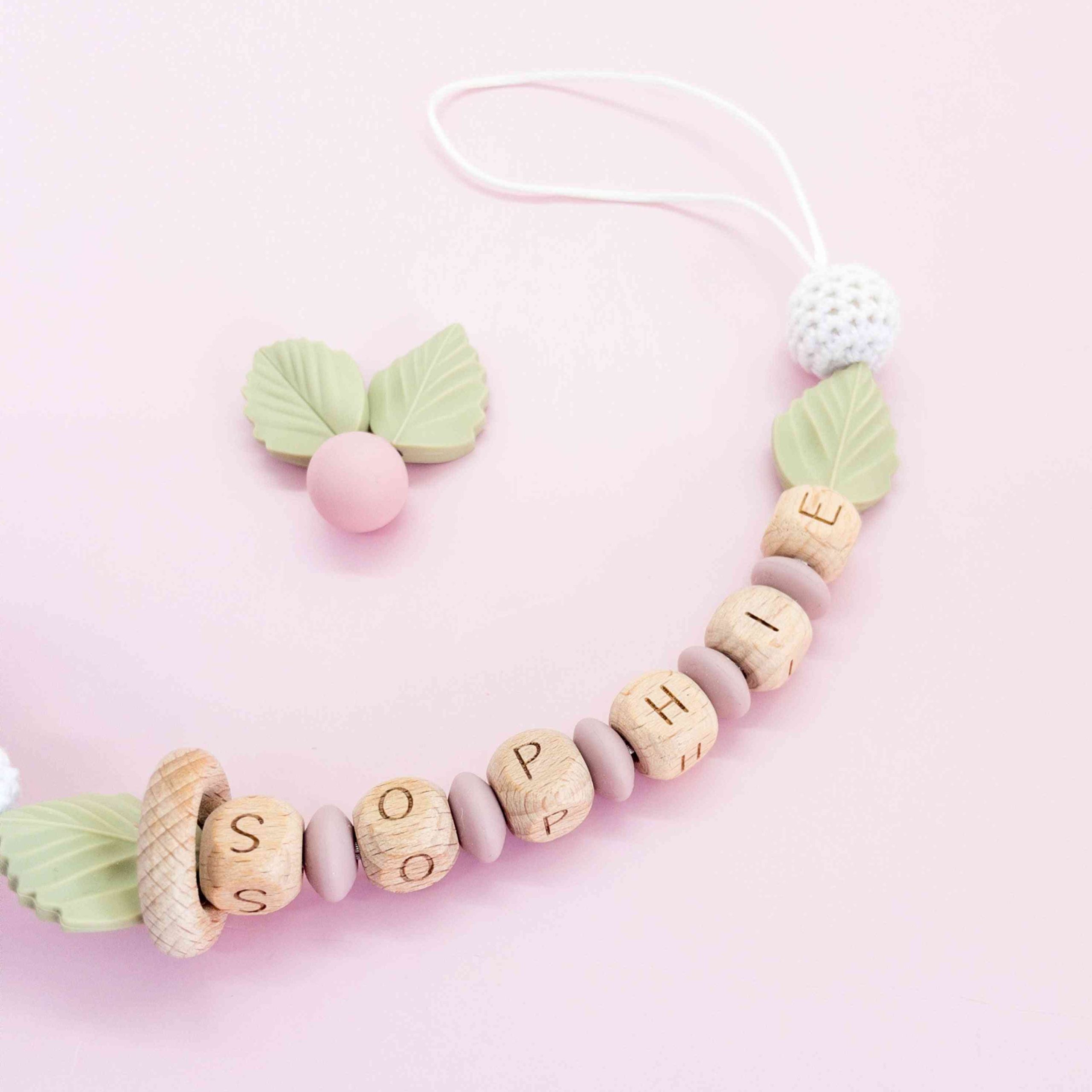 Catenella porta ciuccio Koala in silicone e legno - immagine 3