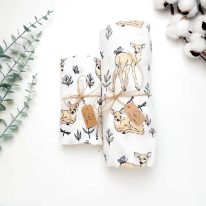 Mussole 100% cotone per neonati Cerbiatto