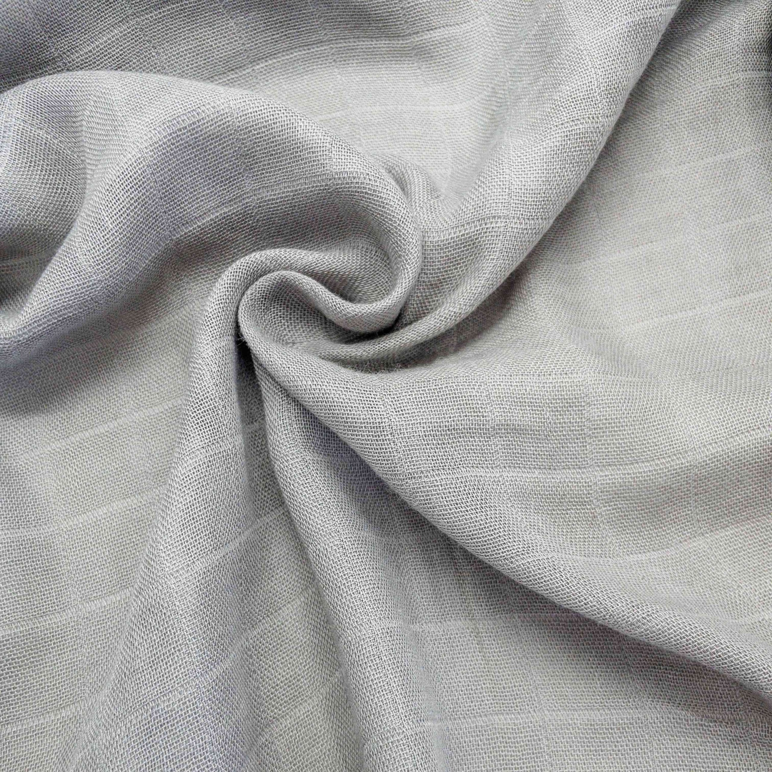 Coperte Mussola Neonato in Cotone e Bambù Grigio - immagine 3