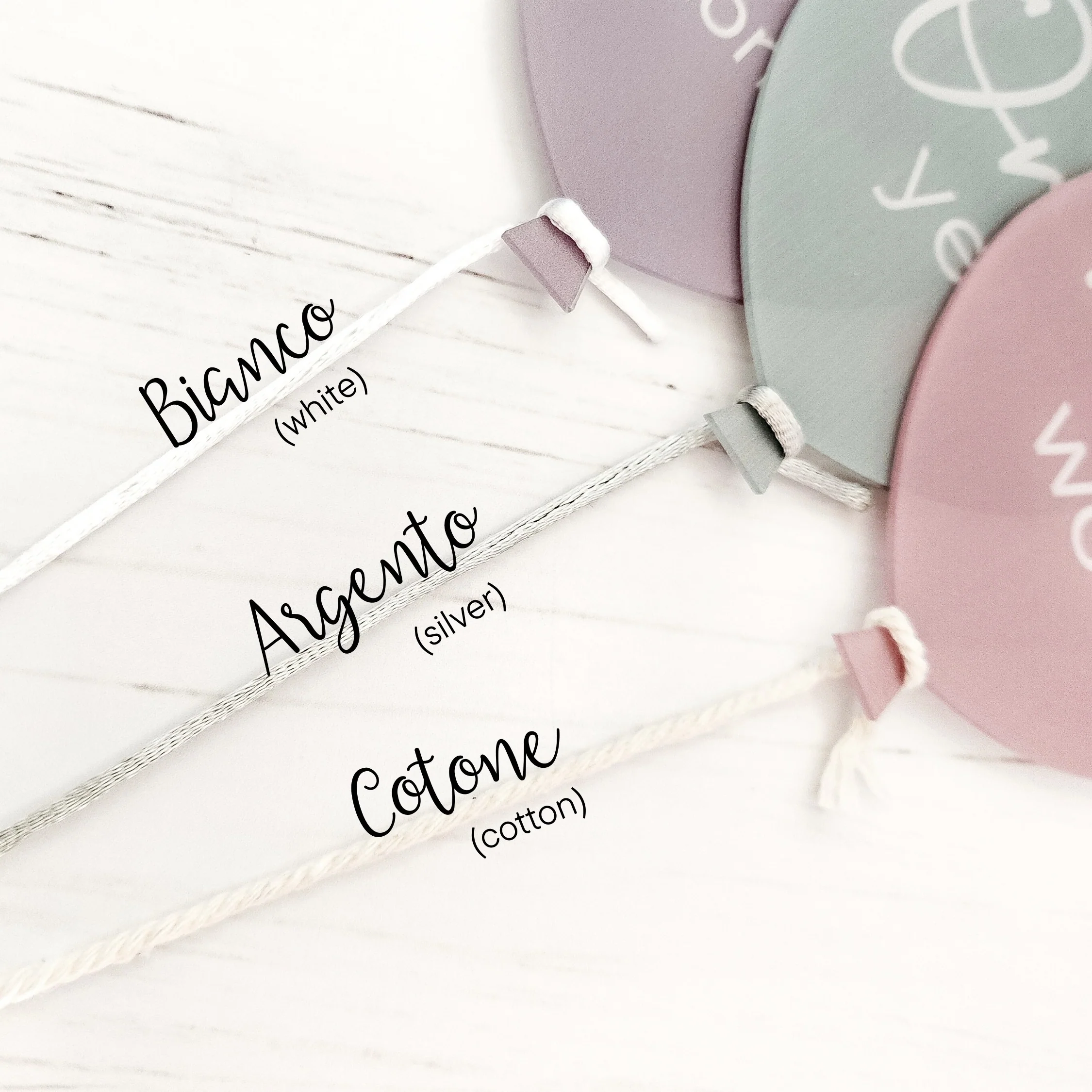 Palloncini complimese in acrilico per foto mensili - immagine 6