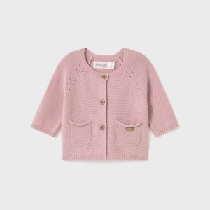 Cardigan tricot con bottoni