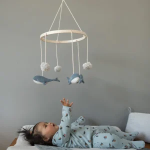 Per la lista di Gianmaria - Giostrina in legno con balene GM