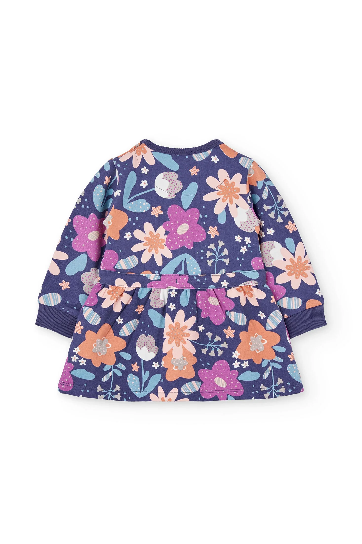 Vestito in felpa a fiori - immagine 3