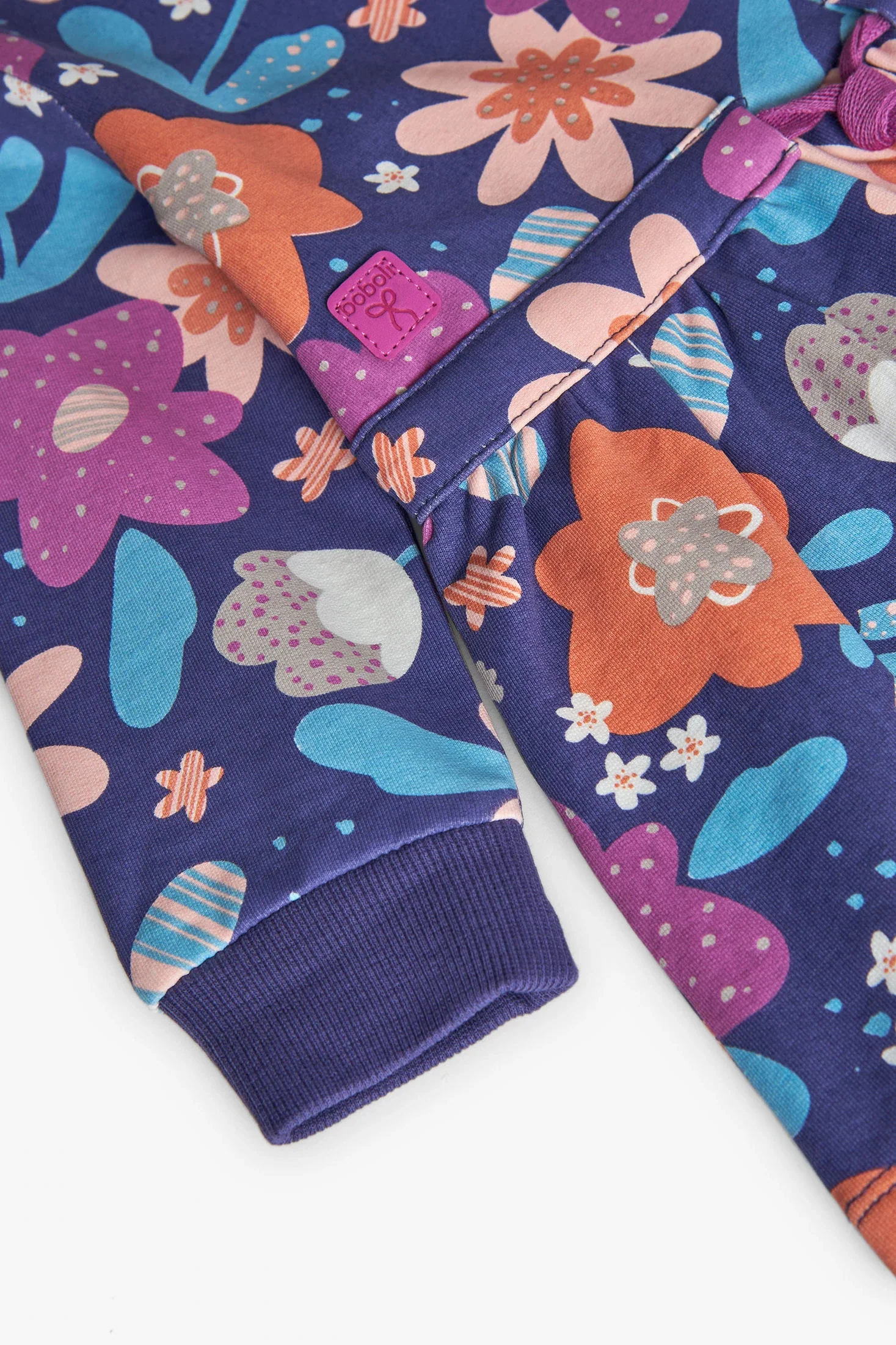 Vestito in felpa a fiori - immagine 5