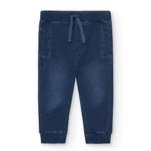 Pantaloni felpati denim