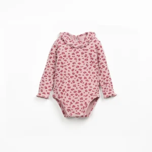 Maglietta leopardata con colletto