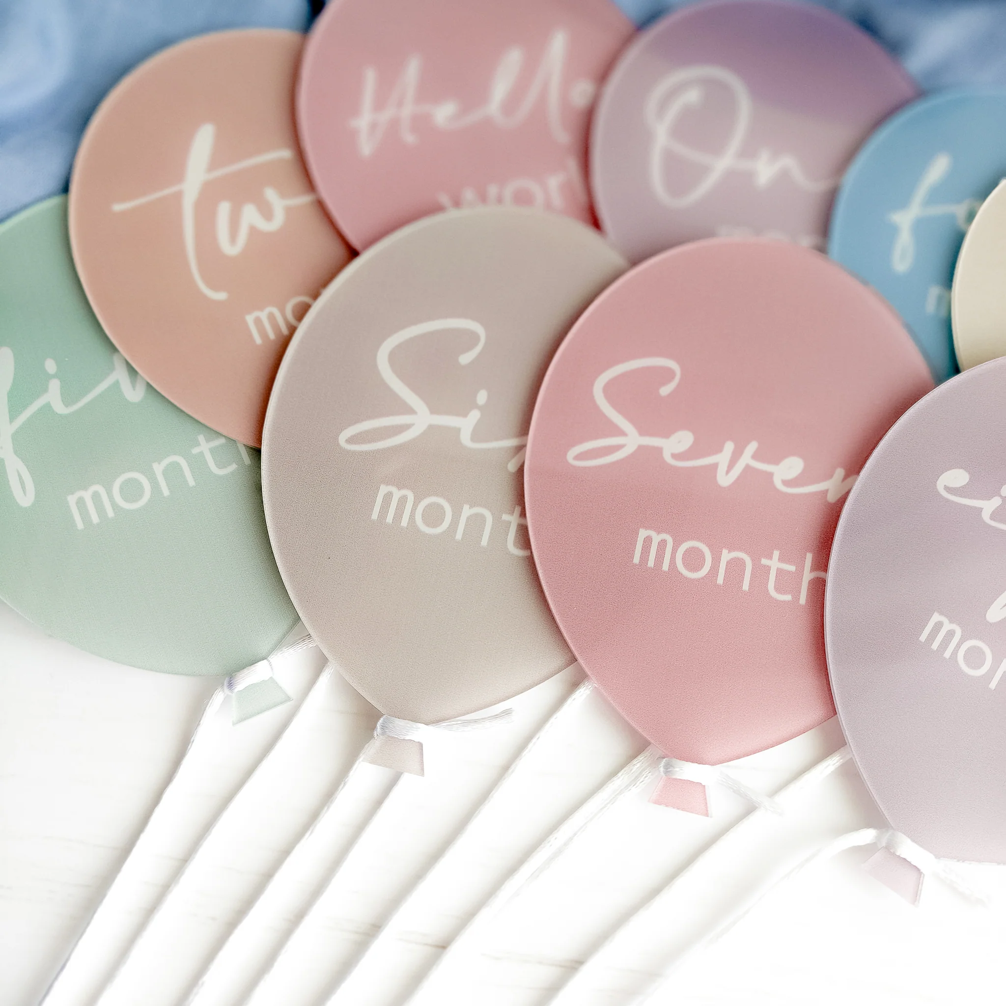 Palloncini complimese in acrilico per foto mensili - immagine 7