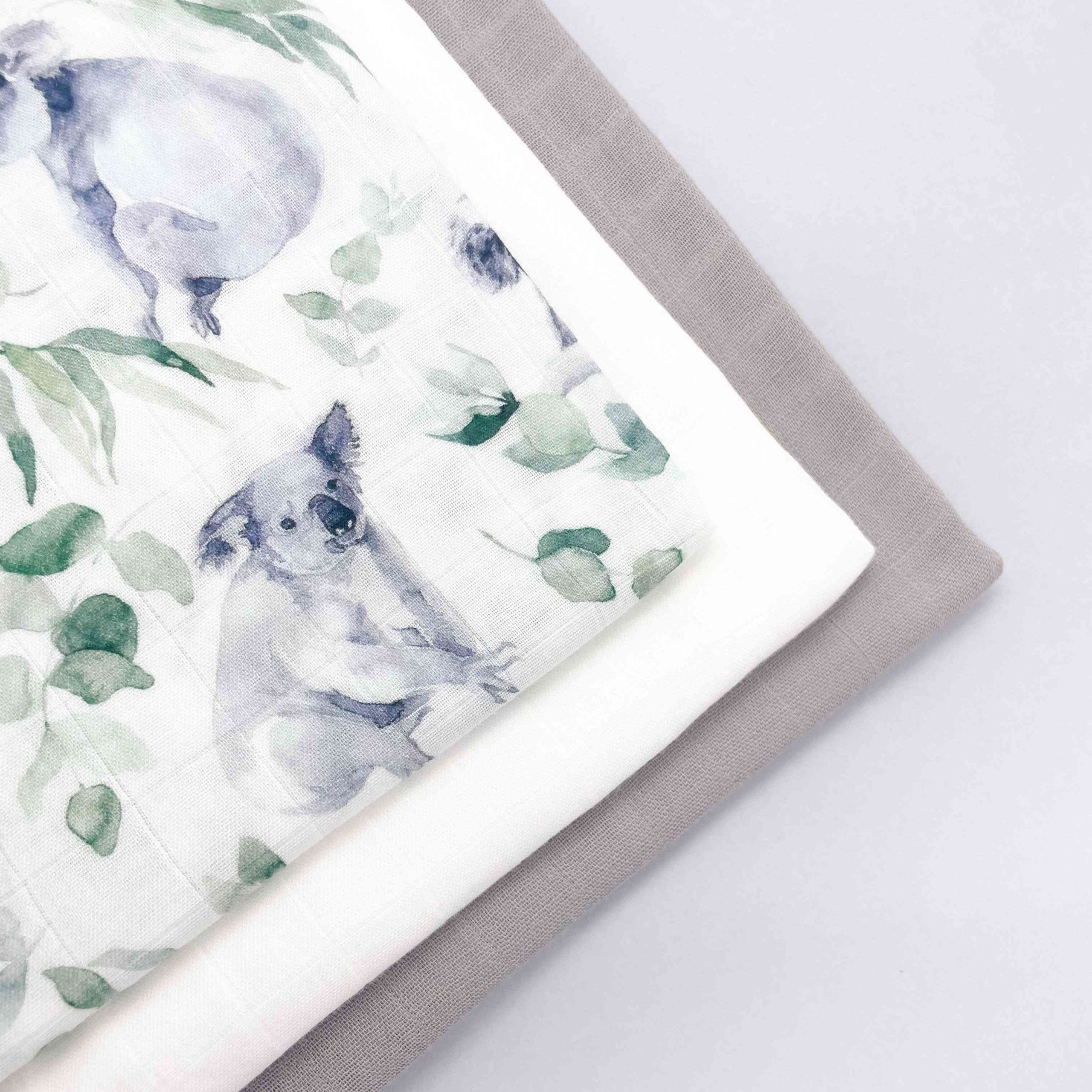 Set da 3 mussole cotone e bambù 55x55 cm - immagine 2