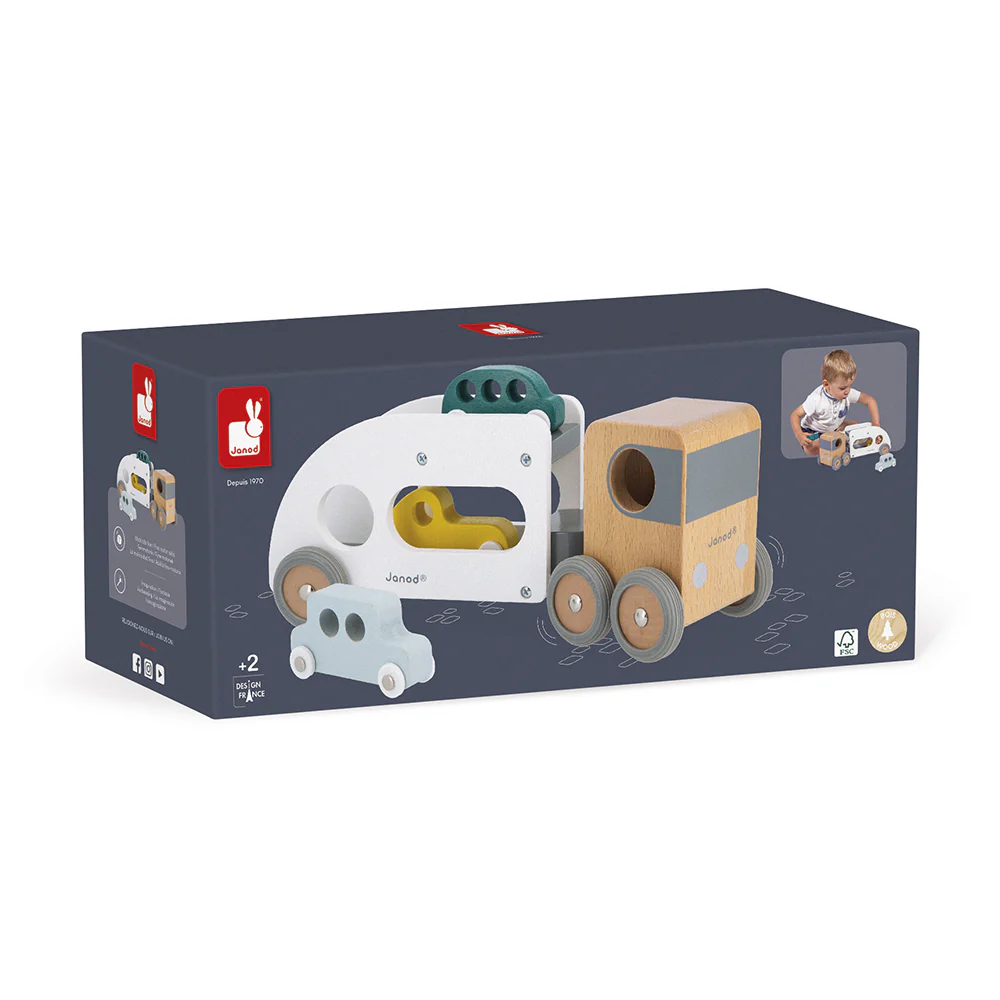 Bisarca in legno con 3 veicoli - immagine 4