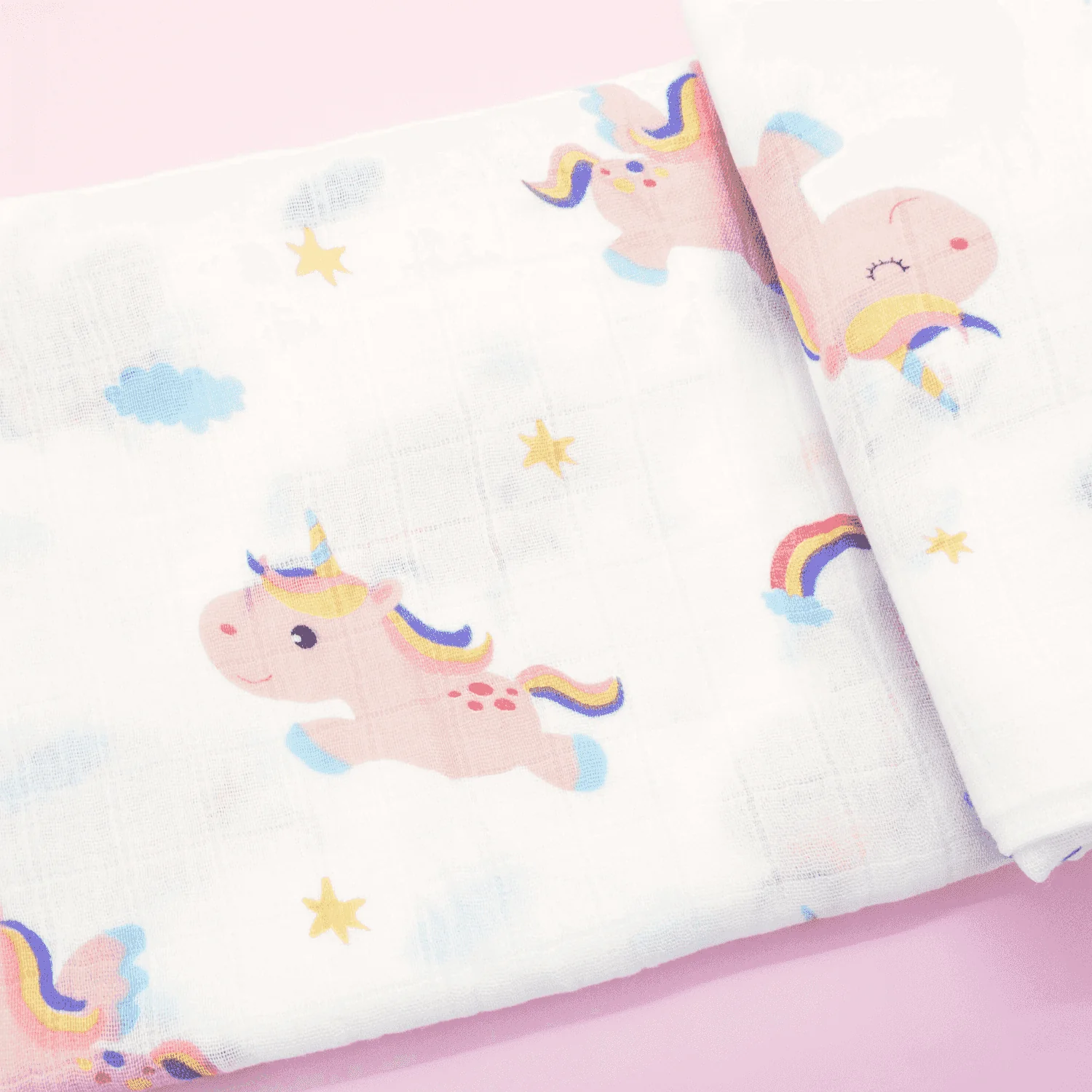 Set da 2 mussole neonata cotone e bambù 120x110 cm XL - immagine 4