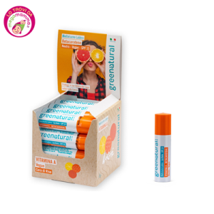 Bio balsamo labbra Vit A Betacarotene SPF15 Neutro Vegan – GreeNatural