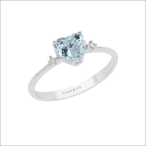 Anello Acquamarina e Diamanti COMETE GIOIELLI ANQ 300