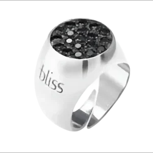 Anello Argento Hevita BLISS con Zirconi Neri