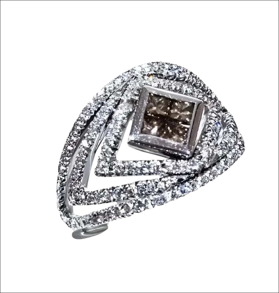 Anello Oro, Diamanti Bianchi e Brown CENTOVENTUNO - immagine 3