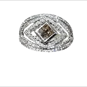 Anello Oro, Diamanti Bianchi e Brown CENTOVENTUNO