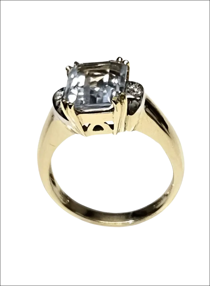 Anello Oro Giallo Acquamarina e Diamanti De Lazzari - immagine 7