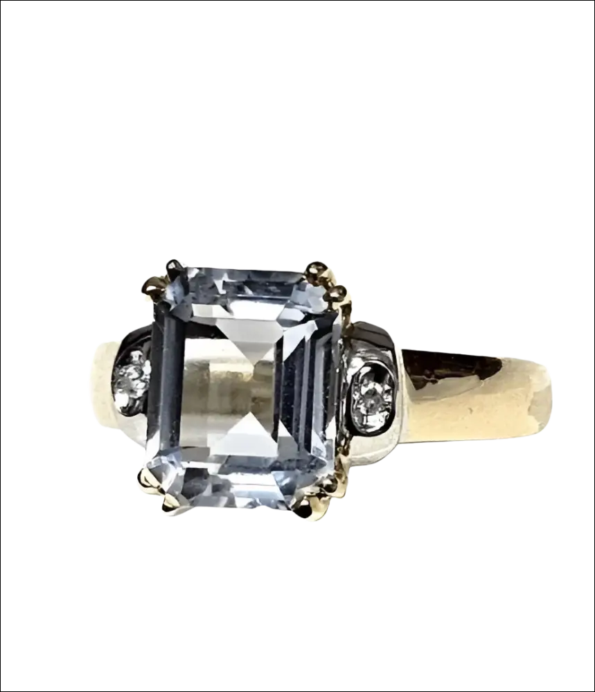 Anello Oro Giallo Acquamarina e Diamanti De Lazzari - immagine 5