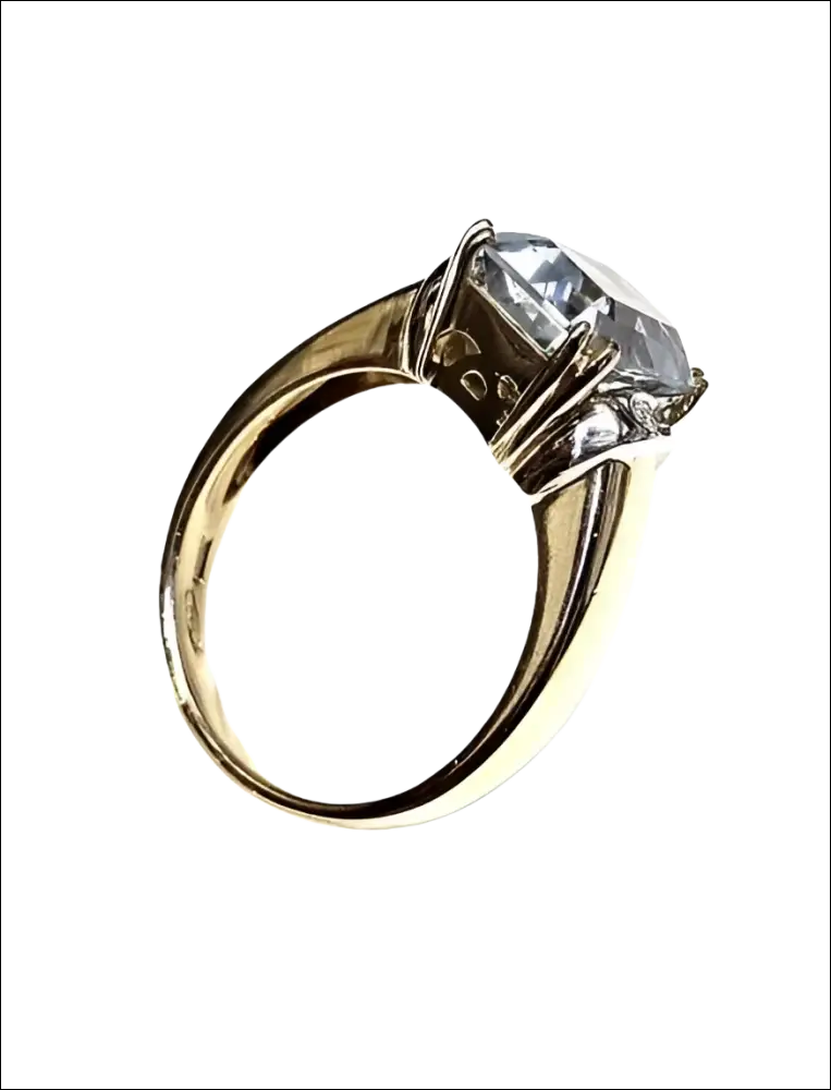 Anello Oro Giallo Acquamarina e Diamanti De Lazzari - immagine 8