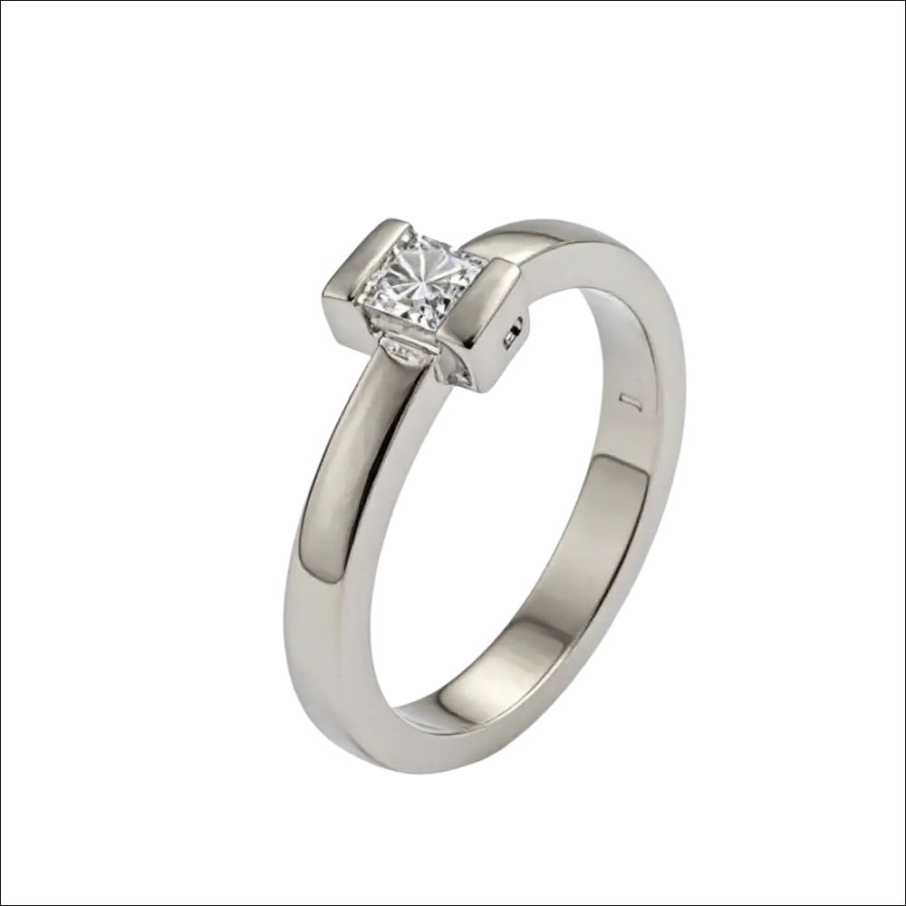 Anello Solitario Oro Bianco e Diamante Princess CEVA GIOIELLI - immagine 7