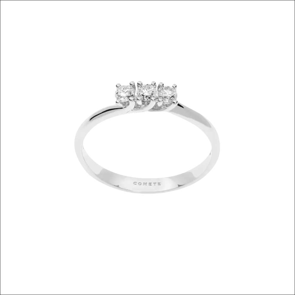 Anello Trilogy Diamanti Valentino Oro Bianco